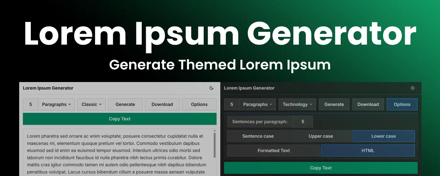 Lorem Ipsum Chrome Extension